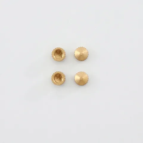 Messing Uurwerk Moer Hoog Koppel Gekartelde Rand Decoratieve Hardware Goud Moderne DIY Reparatie Onderdeel