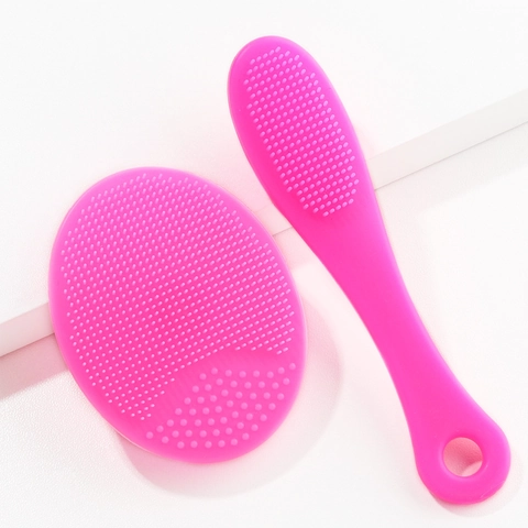 Silicone Facial Cleansing Brush For Blackhead Removal Deep Pore Cleaning Manual Soft Massage Tool Face And Nose Care