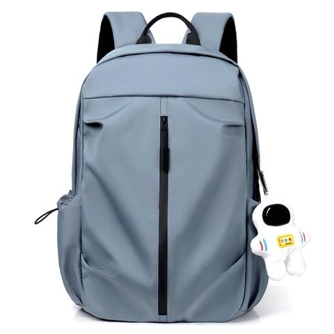 Fashion Casual Backpack Waterproof Polyester Travel Rucksack With Astronaut Pendant Multi Pocket Laptop Bag For Men Women