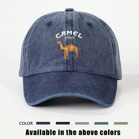 Cappello Da Baseball Lavato Protezione Solare Regolabile Vintage Cappello All'aperto Casual Motivo Animale