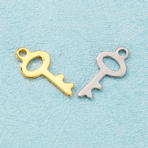 Dijes De Llave De Acero Inoxidable Colgantes Para Creación De Joyas DIY Collares Pulseras Accesorios Estilo Retro