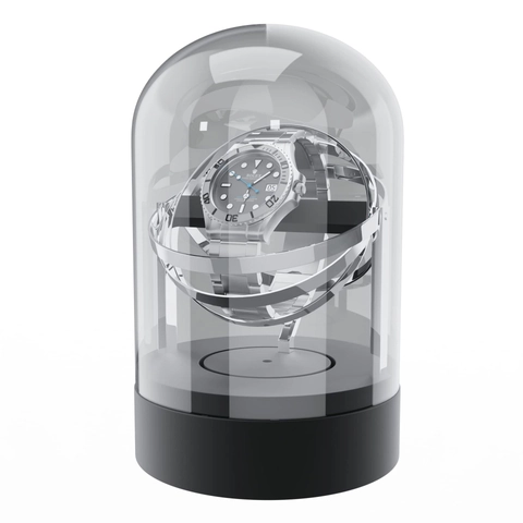 Automatische Horlogeopwinder Mechanische Rotatie Opbergdoos Stille Motor Transparante Koepelhouder Voor Thuis Display