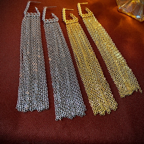 Driehoek Zirkoon Kwastjes Oorbellen Koperen Sieraden Met 925 Sterling Zilveren Oorsteker Voor Dames Mode Individueel