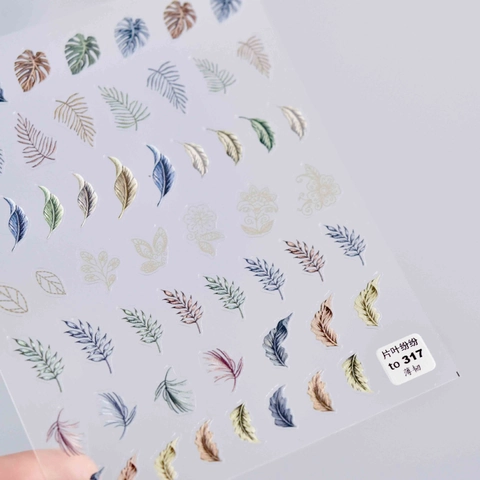 Adesivi Per Nail Art Ultra Sottili Flessibili Motivi Foglie Tropicali Autoadesivi Decorazione Manicure Fai Da Te Stile Botanico