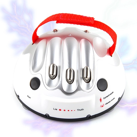 Lie Detector Polygraph Machine Hand Sensor Party Game Shocking Vibration Multiple Modes ABS Prank Toy Novelty Gag