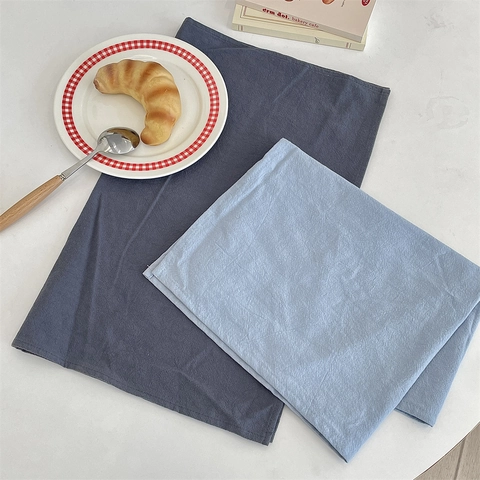 Tovagliette in Tinta Unita Resistenti al Calore Tessitura in Cotone e Lino Sottopiatti per Sala da Pranzo Cucina Stile Nordico