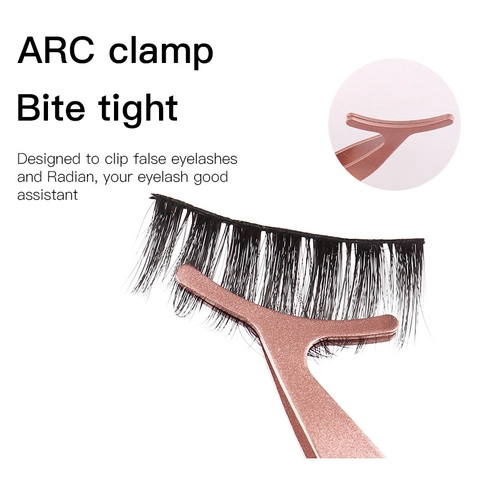 Valse Wimpers Applicator Tool Roestvrij Staal Boogklem Helper Pincet Ergonomisch Make-up Accessoire Veelkleurig