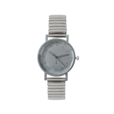 Orologio Al Quarzo Da Donna Cinturino Elastico In Acciaio Inossidabile Numeri Arabi Quadrante Rotondo Moda Casual
