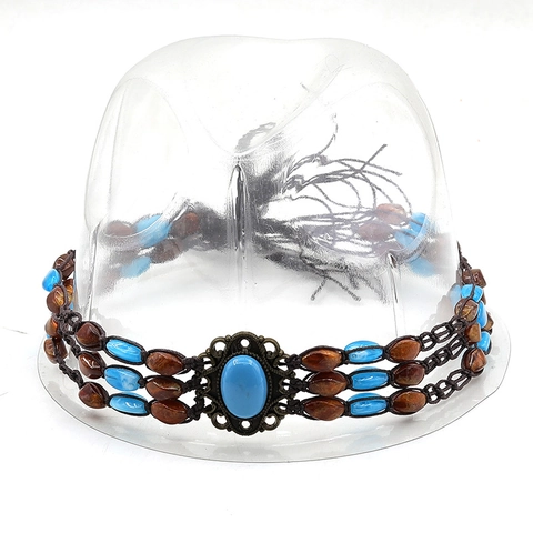 Banda De Sombrero Cinturón Decorativo Cuero Metal Perla Boho Punk Estilo Occidental Accesorios Fedora Panamá Hombres Mujeres
