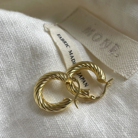 Orecchini A Cerchio A Corda Intrecciata In Argento Sterling 925 Design A Spirale Minimalista Gioielli Eleganti Da Donna