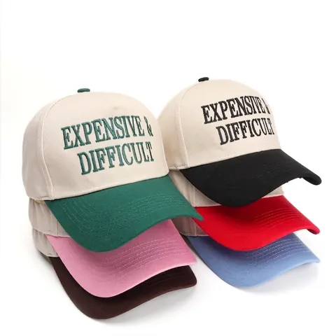 Cappellino Da Baseball Cotone Lettere Ricamate Streetwear Snapback Regolabile Protezione Solare Cappello Uomo Donna
