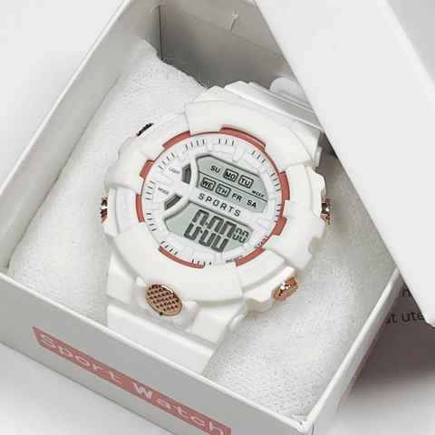 Digital Sports Watch Backlight Alarm Stopwatch Date Resin Case PVC Strap Coated Glass Outdoor For Kids Students Teens