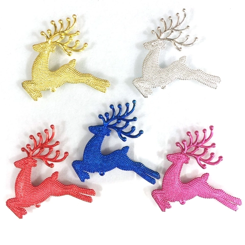 Ornamenti Appesi A Renna Decorazioni Per Albero Di Natale Ciondoli A Cervo In Plastica Perlata Decorazione Per Feste Casa Colorato