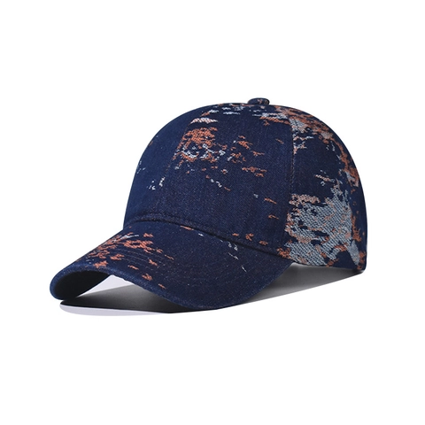 Cappello Da Baseball Motivo Marmo Astratto Texture Denim Regolabile Cappello Da Sole All Aperto Streetwear Per Uomini Donne