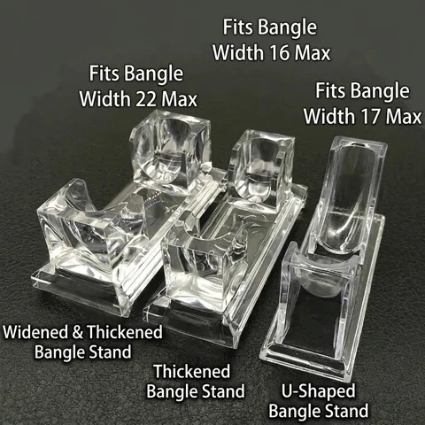 Bracelet Bangle Display Stand Clear Acrylic Jewelry Holder Organizer Rack For Watch Jade Bangle Showcase Home Shop