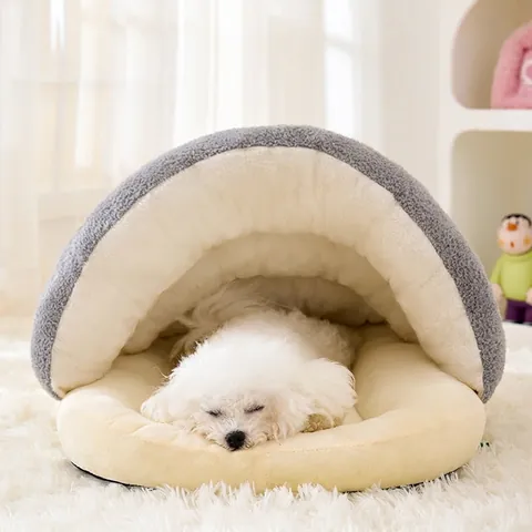 Letto Per Animali Domestici A Forma Di Lumaca Nido A Grotta In Peluche Caldo Per Gatti Cani Piccoli Casa Invernale