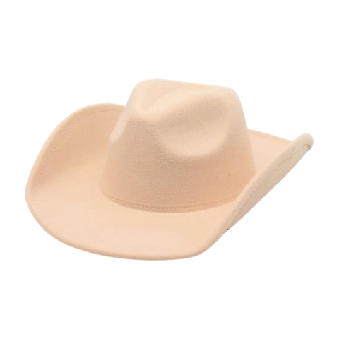 Western Cowboy Hat Vintage Felt Wide Brim Fedora Style Sun Protection Outdoor Fashion For Men Women Elegant