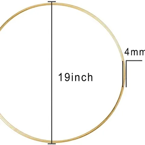 Metal Floral Hoop Gold Iron Rings For DIY Wreath Making Dreamcatcher Wedding Decor Centerpiece Floral Arrangement Accessory