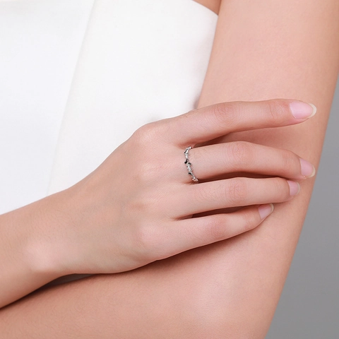 Anello Farfalla In Argento Sterling 925 Con Zircone Micro Incassato Gioielli Di Moda Delicati Da Donna
