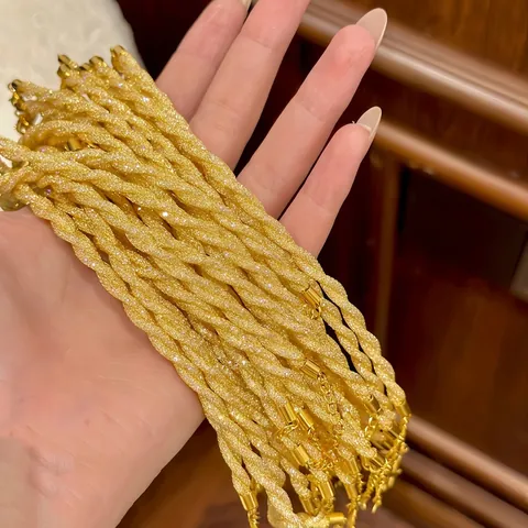 Bracciale A Corda Intrecciata Rame Zirconia Scintillante Catena Regolabile Gioielli Per Donna Regalo Elegante