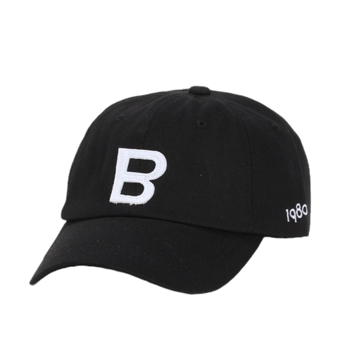 Casquette De Baseball Rétro En Coton Broderie Lettre B Vintage 1980 Broderie Latérale Chapeau De Soleil Réglable Unisexe