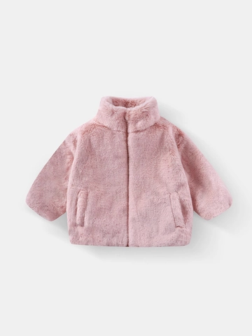 Cappotto In Pelliccia Sintetica Per Bambini Spesso Caldo Inverno Collo Alto Imitazione Pelliccia Di Coniglio Giacca Per Ragazzi E Ragazze