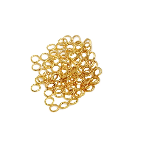 Copper Open Jump Rings 18K Gold Silver Plated Split Connectors DIY Jewelry Making Findings Earrings Necklace Accessories