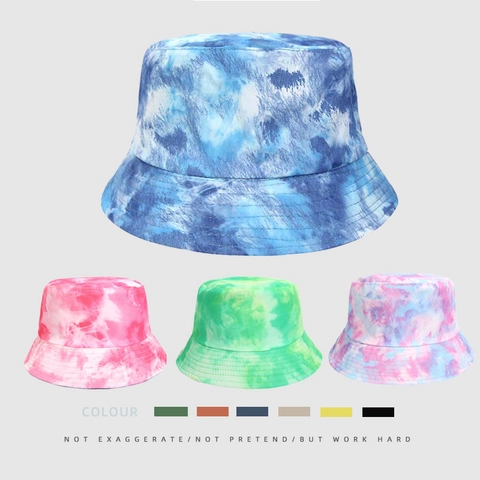 Καπέλο Bucket Tie Dye Διπλής Όψης Αντηλιακή Προστασία Αναδιπλούμενο Ψηφιακή Εκτύπωση Αναπνεύσιμο Unisex