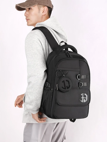 Großer Rucksack Nylon Wasserdicht Laptop Tasche Reisen Schule Business Minimalistisch Für Herren Damen Mit Münzbörse