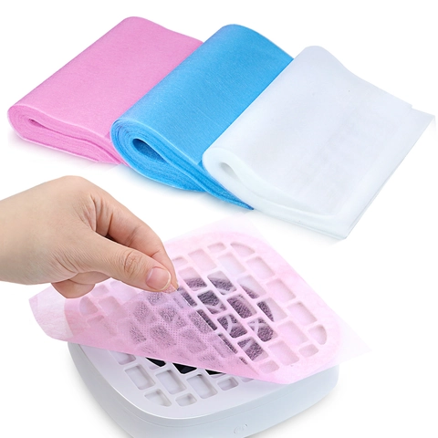 Disposable Nail Dust Collector Filter Paper Professional Non-woven Fabric For Manicure Vacuum Extractor Salon Supplies