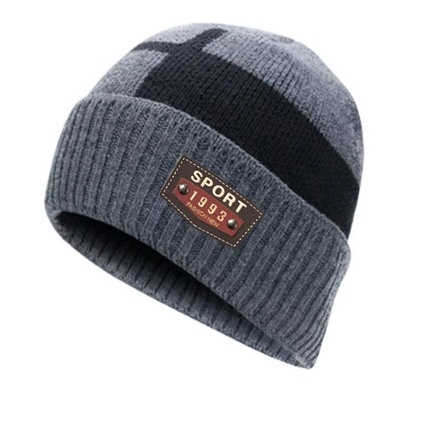 Heren Dames Winter Gebreide Muts Beanie Nekwarmer Fleece Gevoerd Acryl Warm Outdoor Sport Casual Slouchy Skull Cap