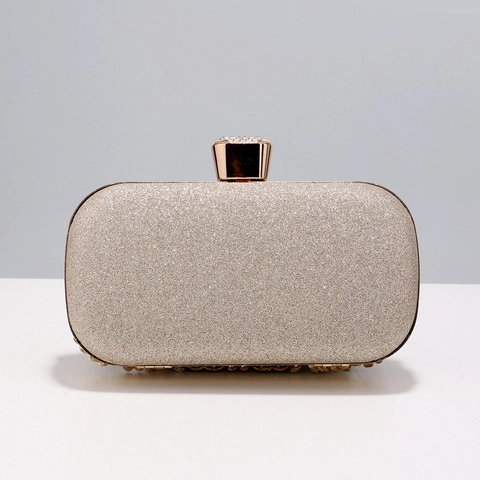 Pochette Da Sera Di Lusso Per Donna Con Strass Design Floreale Traforato In Metallo Per Matrimoni Feste Elegante