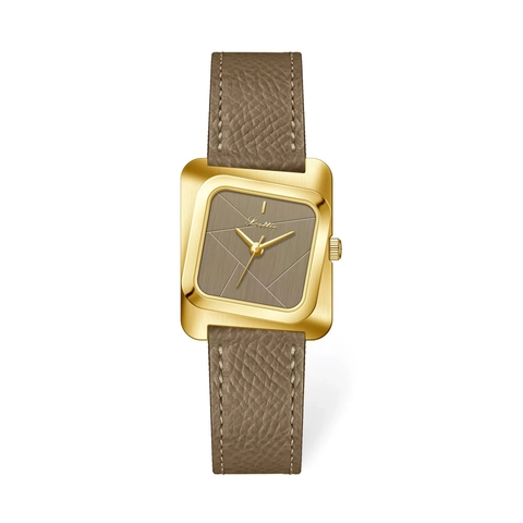 Reloj De Cuarzo Para Mujer Elegante Cuadrado Retro Moda Pulsera Cuero Acero Inoxidable Impermeable Lujo