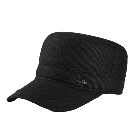 Gorra Militar De Invierno Para Hombre Lana Cálida Gruesa Con Orejeras Plegables Ajustable Para Clima Frío Exterior