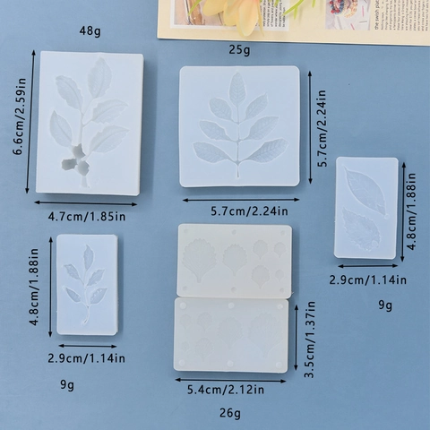 Leaf Shape Silicone Mold For DIY Baking Cake Decoration Fondant Resin Craft Clay Texture Vein Tool Handmade