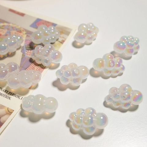 Cloud Beads Resin Iridescent Jelly Artificial Pearl Spacer For DIY Jewelry Making Earrings Necklace Phone Lanyard Decoration Accessory