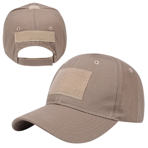 Gorra De Béisbol Táctica Camuflaje Ripstop Mezcla De Algodón Senderismo Al Aire Libre Protección Solar Ajustable Hombre