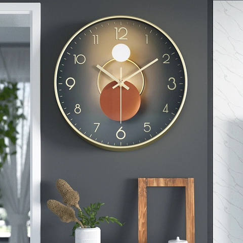 Moderne Wanduhr Geräuschloses Quarzwerk Künstlerisches Abstraktes Design Rund Dekativ Für Wohnzimmer Schlafzimmer Home Office