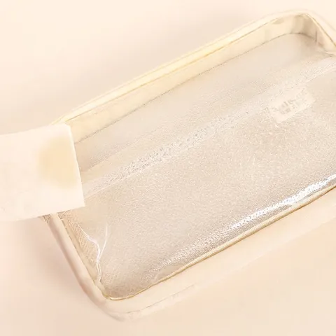 Large Capacity Pencil Case Transparent Stationery Bag Multi Layer Waterproof Canvas Aesthetic School Organizer For Students