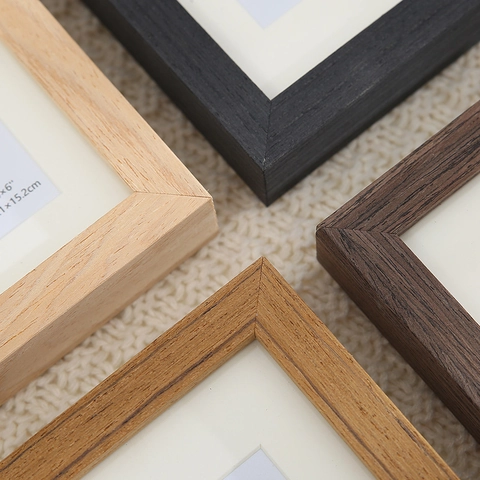 Solid Wood Photo Frame Nordic Minimalist Natural Pine Desktop Display Wall Hanging Rectangle Modern Home Decor