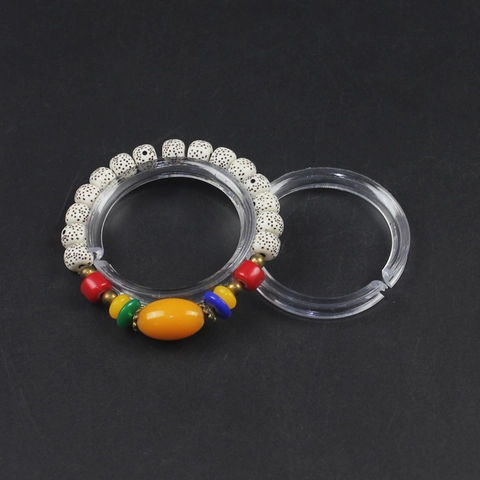 Espositore Per Bracciali In Plastica Trasparente Supporto Per Braccialetti A Forma Di C Per Gioielleria