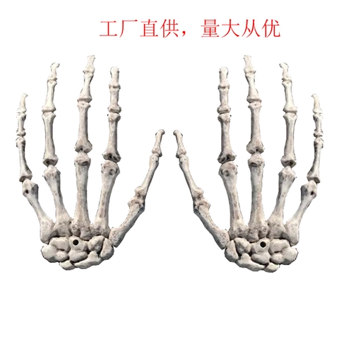 Mani Di Scheletro Di Halloween Artigli In Plastica Realistici Mani Di Ossa Per Decorazioni Feste Casa Stregata Orrore