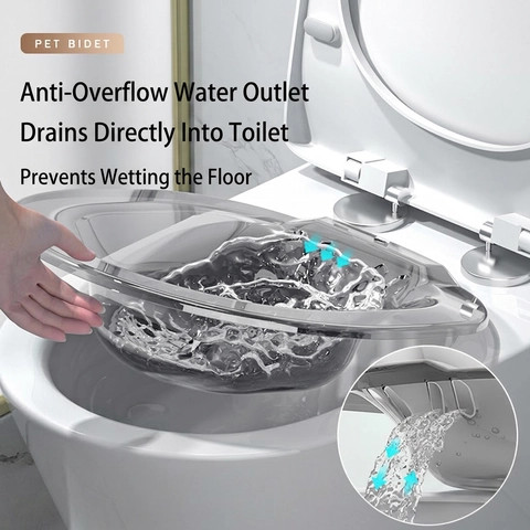 Sitz Bath Basin For Toilet Postpartum Care Hemorrhoid Relief Personal Hygiene Soaking Transparent Plastic Bidet