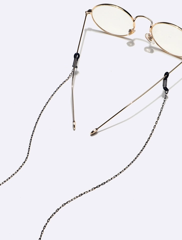 Metal Glasses Chain Anti-Slip Eyewear Lanyard Adjustable Silicone Loops Eyeglasses Strap For Sunglasses Fashion Accessory