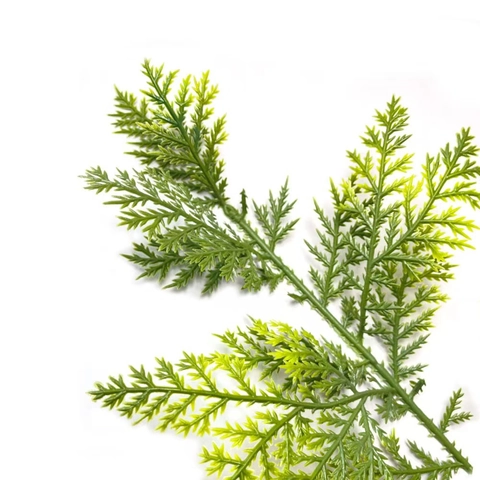 Künstliche Kiefernnadelzweige Kunststoff Faux Zypressenstiele Für Weihnachten DIY Florale Dekoration Grünpflanzen
