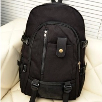 Vintage Canvas Backpack Large Capacity Multi Pocket Retro Hiking Rucksack For Outdoor Travel Laptop School Bag