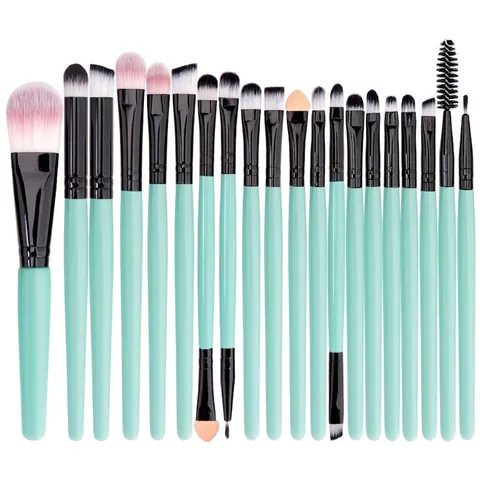 Professionele Make-up Borstels Kit Synthetische Vezel Plastic Voor Oogschaduw Foundation Concealer Beauty Tools