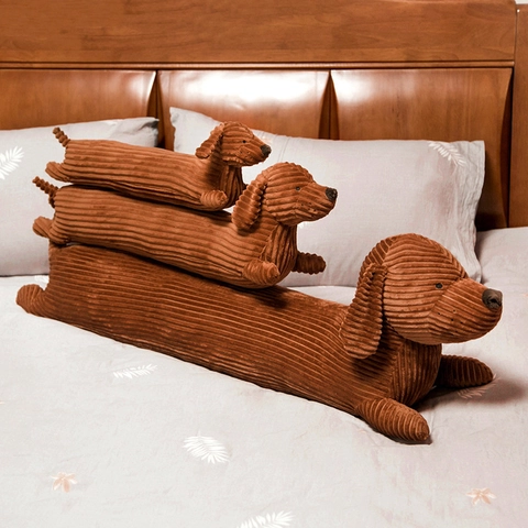 Langes Tier Plüschkissen Dackel Hund Panda Form Cord Weiche Puppe Spielzeug Für Sofa Home Decor Nachttisch Schlafkissen