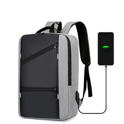 Zaino Business Per Laptop Tessuto Oxford Resistente All Acqua Porta Di Ricarica USB Grande Capacità Borsa Da Viaggio Uomini