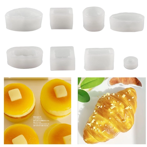 Siliconen Broodvorm DIY Squishy Gereedschap Croissant Baguette Toast Voor Ambachtelijk Bakken Nieuwigheid